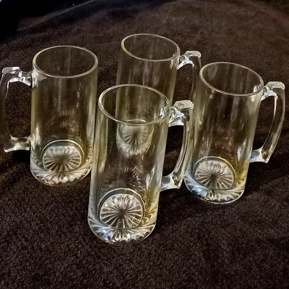 Other - Large Heavy Solid Beer Mugs Set 4